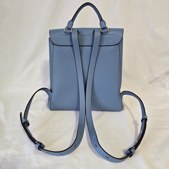 Kate Spade Essential Medium Backpack Manta Blue Leather w/ Dust Bag NWOT